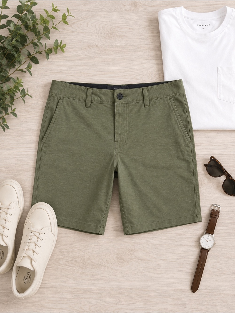 prAna Stretch Zion Olive Green Performance Shorts Men’s Hiking Outdoor